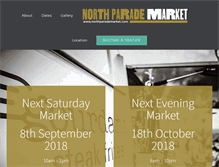 Tablet Screenshot of northparademarket.com